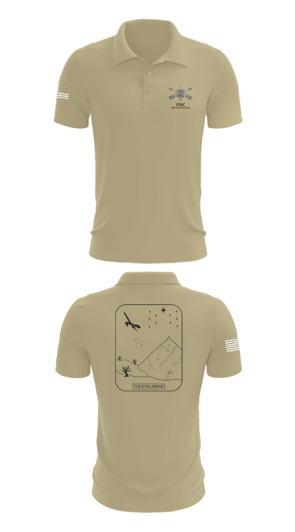 Short Sleeve Performance Polo, STAC, 389th MI BN (SO)(A), Army, Teamtime, Team time, sublimation, custom sports apparel, team uniforms, spirit wear, spiritwear, sports uniforms, custom shirts, team store, custom team store, fundraiser sports, apparel fundraiser