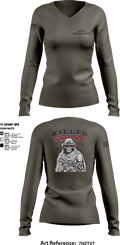 3/2CR Killer Troop 6220684 Women's Long Sleeve V-neck Shirt - 5