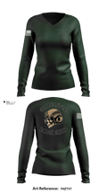 3rd PLT Black Sheep 32884167 Women's Long Sleeve V-neck Shirt - 88