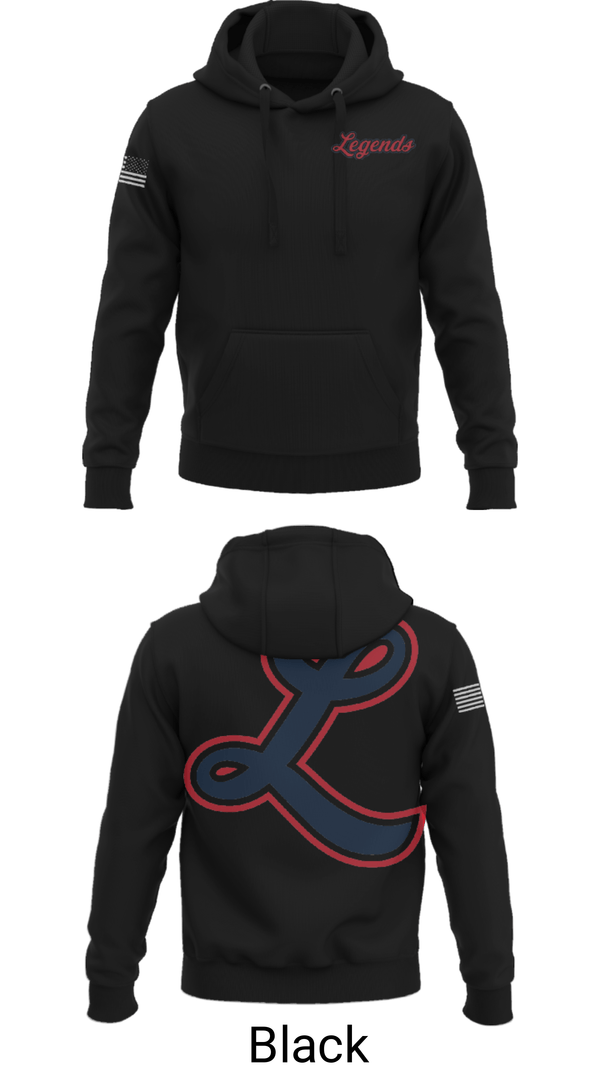 Hoodie, Louisville Legends Baseball, Baseball, Teamtime, Team time, sublimation, custom sports apparel, team uniforms, spirit wear, spiritwear, sports uniforms, custom shirts, team store, custom team store, fundraiser sports, apparel fundraiser
