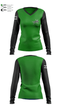 Dayton Raiders Swim Academy 48936656 Women's Long Sleeve V-neck Shirt - 6