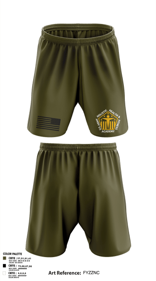 Athletic Shorts With Pockets, U.S. Army Holistic Health & Fitness Academy, Army, Teamtime, Team time, sublimation, custom sports apparel, team uniforms, spirit wear, spiritwear, sports uniforms, custom shirts, team store, custom team store, fundraiser sports, apparel fundraiser