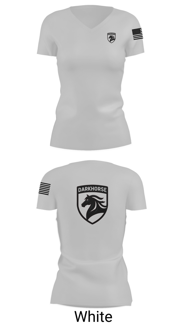 Womens Short Sleeve Vneck Shirt, DARKHORSE, , Teamtime, Team time, sublimation, custom sports apparel, team uniforms, spirit wear, spiritwear, sports uniforms, custom shirts, team store, custom team store, fundraiser sports, apparel fundraiser