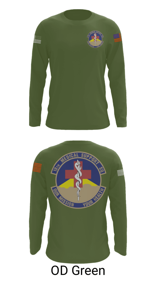 Long Sleeve Performance Shirt, 18 MDSS, Air Force, Teamtime, Team time, sublimation, custom sports apparel, team uniforms, spirit wear, spiritwear, sports uniforms, custom shirts, team store, custom team store, fundraiser sports, apparel fundraiser