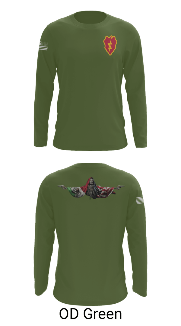 Long Sleeve Performance Shirt, 25th ID, Army, Teamtime, Team time, sublimation, custom sports apparel, team uniforms, spirit wear, spiritwear, sports uniforms, custom shirts, team store, custom team store, fundraiser sports, apparel fundraiser