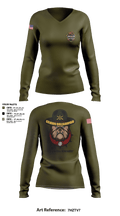 Bravo BulldawgsBravo BulldawgsB_3-6 ADARBulldawgs 3-6ADAR 29854779 Women's Long Sleeve V-neck Shirt - 1