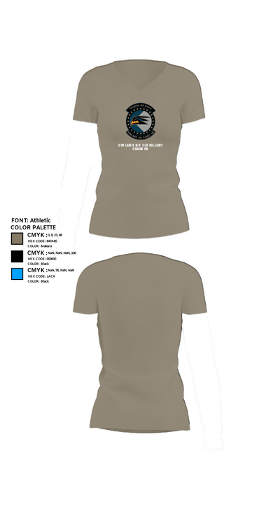 Sunlake High School Cadet Squadron 6161246 Women's Short Sleeve V-neck Shirt - 64
