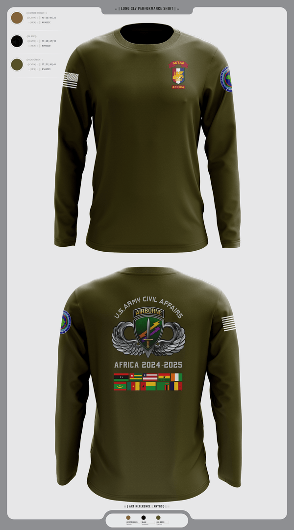 Long Sleeve Performance Shirt, 478th CA BN (A), Army, Teamtime, Team time, sublimation, custom sports apparel, team uniforms, spirit wear, spiritwear, sports uniforms, custom shirts, team store, custom team store, fundraiser sports, apparel fundraiser