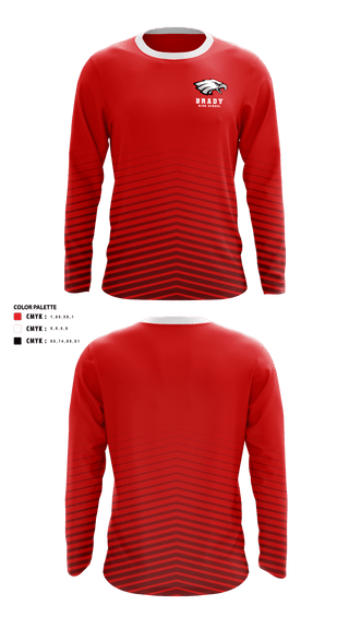 Long Sleeve Performance Shirt, Brady High School Cross Country, Cross Country, Teamtime, Team time, sublimation, custom sports apparel, team uniforms, spirit wear, spiritwear, sports uniforms, custom shirts, team store, custom team store, fundraiser sports, apparel fundraiser