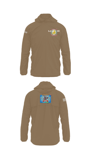 Windbreaker, Legion IX, Army, Teamtime, Team time, sublimation, custom sports apparel, team uniforms, spirit wear, spiritwear, sports uniforms, custom shirts, team store, custom team store, fundraiser sports, apparel fundraiser