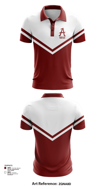 Ardmore High School Cheer 63528029 Short Sleeve Performance Polo - 123