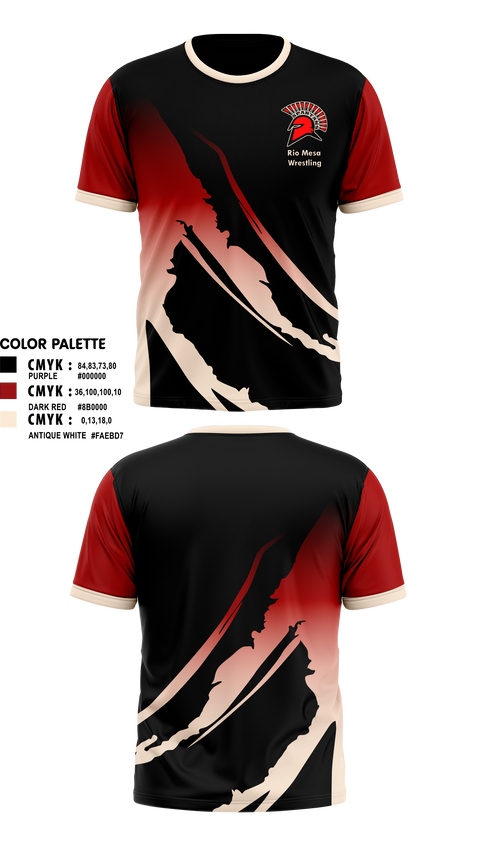 Short Sleeve Performance Shirt, Rio Mesa, Wrestling, Teamtime, Team time, sublimation, custom sports apparel, team uniforms, spirit wear, spiritwear, sports uniforms, custom shirts, team store, custom team store, fundraiser sports, apparel fundraiser