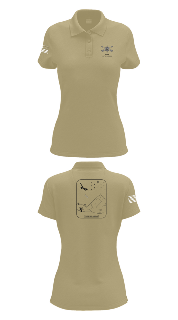 Womens Short Sleeve Performance Polo, STAC, 389th MI BN (SO)(A), Army, Teamtime, Team time, sublimation, custom sports apparel, team uniforms, spirit wear, spiritwear, sports uniforms, custom shirts, team store, custom team store, fundraiser sports, apparel fundraiser
