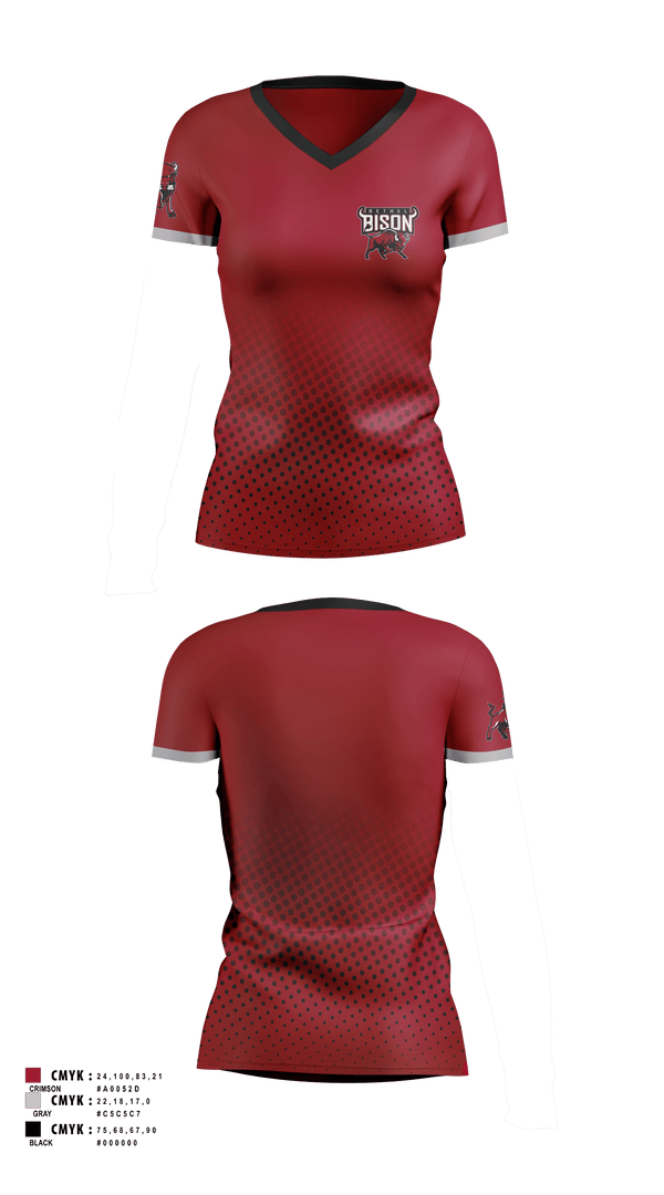 Womens Short Sleeve Vneck Shirt, Bethel high school LAX, Women's Lacrosse, Teamtime, Team time, sublimation, custom sports apparel, team uniforms, spirit wear, spiritwear, sports uniforms, custom shirts, team store, custom team store, fundraiser sports, apparel fundraiser