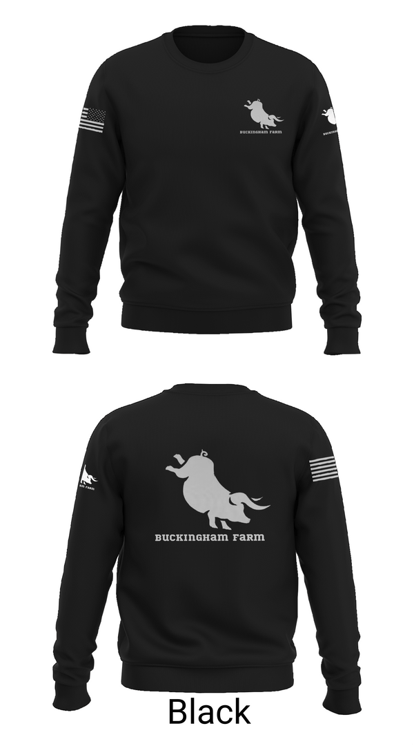 Crew Neck Sweatshirt, Buckingham Farm, , Teamtime, Team time, sublimation, custom sports apparel, team uniforms, spirit wear, spiritwear, sports uniforms, custom shirts, team store, custom team store, fundraiser sports, apparel fundraiser