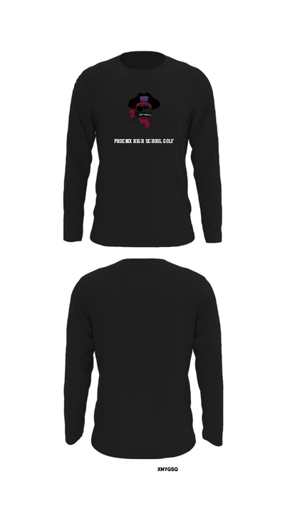 Phoenix High School Golf 4579777 Long Sleeve Performance Shirt - 14