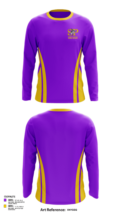 Sabine Pass High School Football 81819656 Long Sleeve Performance Shirt - 133