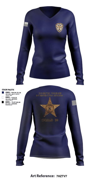 Womens Long Sleeve Vneck Shirt, Domestic violence intervention division,, , Teamtime, Team time, sublimation, custom sports apparel, team uniforms, spirit wear, spiritwear, sports uniforms, custom shirts, team store, custom team store, fundraiser sports, apparel fundraiser