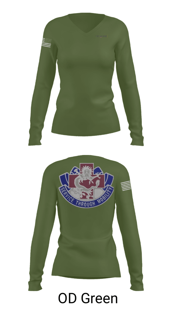 Women's Long Sleeve Vneck Shirt, 131st SAD, Army, Teamtime, Team time, sublimation, custom sports apparel, team uniforms, spirit wear, spiritwear, sports uniforms, custom shirts, team store, custom team store, fundraiser sports, apparel fundraiser