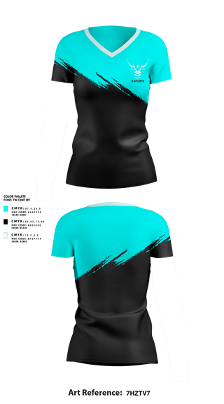 Womens Short Sleeve Vneck Shirt, URLANIURLANI, E-Sports, Teamtime, Team time, sublimation, custom sports apparel, team uniforms, spirit wear, spiritwear, sports uniforms, custom shirts, team store, custom team store, fundraiser sports, apparel fundraiser
