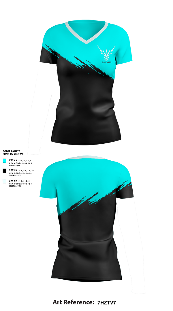 Womens Short Sleeve Vneck Shirt, URLANIURLANI, E-Sports, Teamtime, Team time, sublimation, custom sports apparel, team uniforms, spirit wear, spiritwear, sports uniforms, custom shirts, team store, custom team store, fundraiser sports, apparel fundraiser