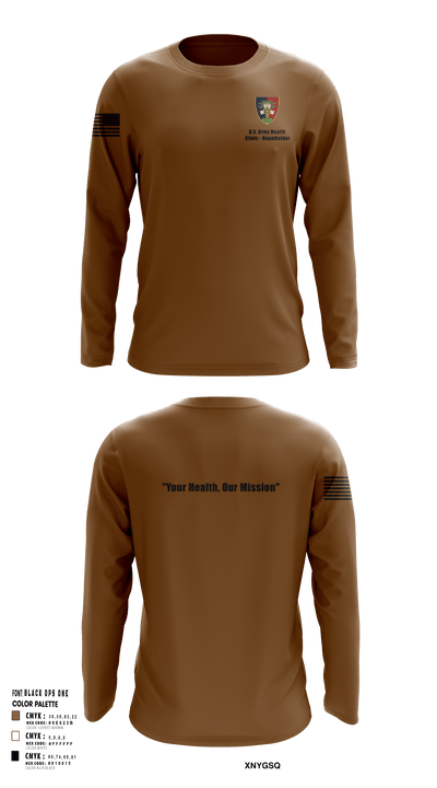 U.S. Army Health Clinic - Baumholder 42265508 Long Sleeve Performance Shirt - 131