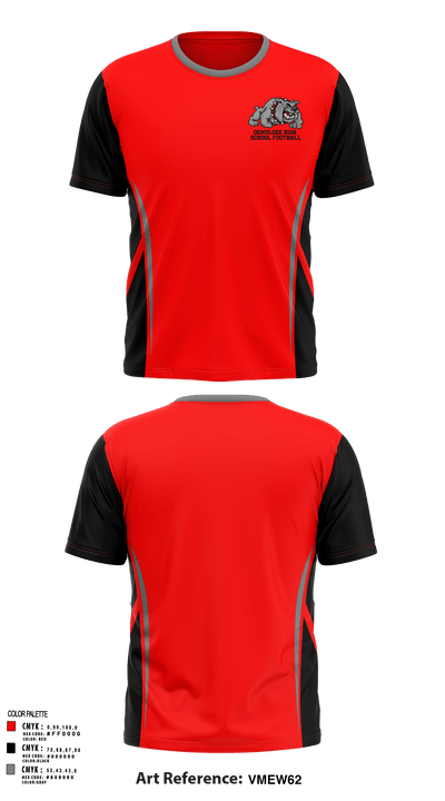 Okmulgee High School Football 68163660 Short Sleeve Performance Shirt - 115