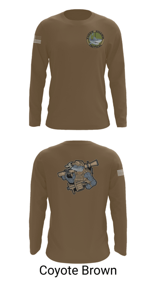 Long Sleeve Performance Shirt, Wilmington Tiger Shark, Army, Teamtime, Team time, sublimation, custom sports apparel, team uniforms, spirit wear, spiritwear, sports uniforms, custom shirts, team store, custom team store, fundraiser sports, apparel fundraiser