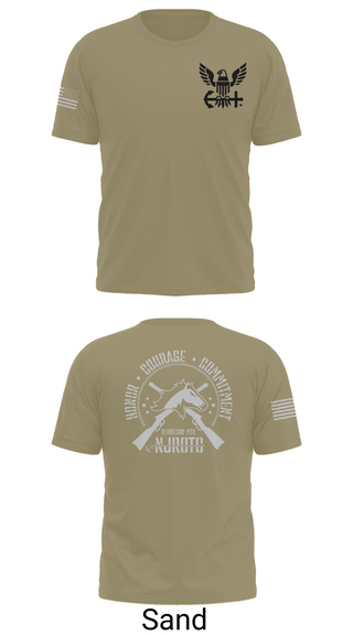 Old School Cotton Feel Shirt, Kennesaw Mountain NJROTC, Navy, Teamtime, Team time, sublimation, custom sports apparel, team uniforms, spirit wear, spiritwear, sports uniforms, custom shirts, team store, custom team store, fundraiser sports, apparel fundraiser