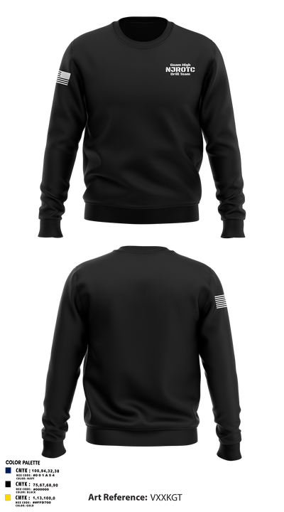 Guam High NJROTC Drill Team 32720862 Crew Neck Sweatshirt - 106