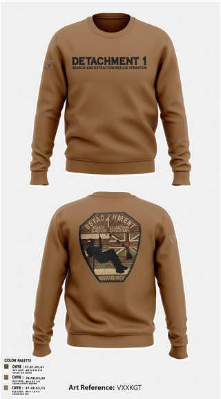 Crew Neck Sweatshirt, Detachment 1, Air Force, Teamtime, Team time, sublimation, custom sports apparel, team uniforms, spirit wear, spiritwear, sports uniforms, custom shirts, team store, custom team store, fundraiser sports, apparel fundraiser
