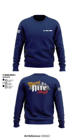 Crew Neck Sweatshirt, Air Station Miami, Coast Guard, Teamtime, Team time, sublimation, custom sports apparel, team uniforms, spirit wear, spiritwear, sports uniforms, custom shirts, team store, custom team store, fundraiser sports, apparel fundraiser