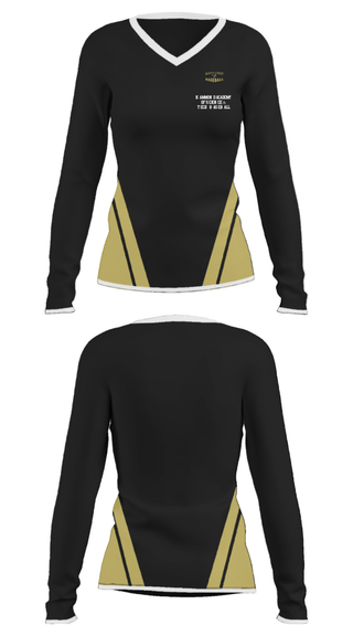 Women's Long Sleeve Vneck Shirt, Hammond Academy Of Science & Tech Baseball, Baseball, Teamtime, Team time, sublimation, custom sports apparel, team uniforms, spirit wear, spiritwear, sports uniforms, custom shirts, team store, custom team store, fundraiser sports, apparel fundraiser
