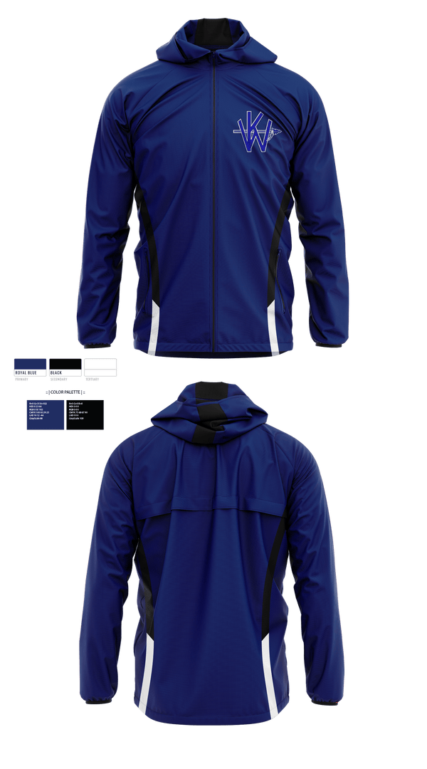 Windbreaker, Ketchum Warriors, Football, Teamtime, Team time, sublimation, custom sports apparel, team uniforms, spirit wear, spiritwear, sports uniforms, custom shirts, team store, custom team store, fundraiser sports, apparel fundraiser