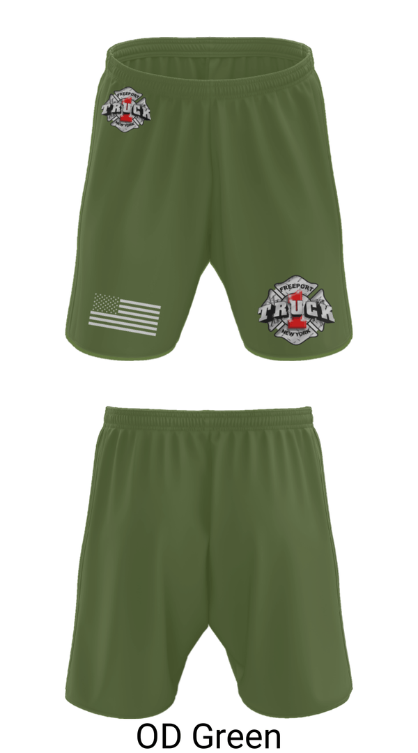 Athletic Shorts With Pockets, Truck 1, Fire Department, Teamtime, Team time, sublimation, custom sports apparel, team uniforms, spirit wear, spiritwear, sports uniforms, custom shirts, team store, custom team store, fundraiser sports, apparel fundraiser