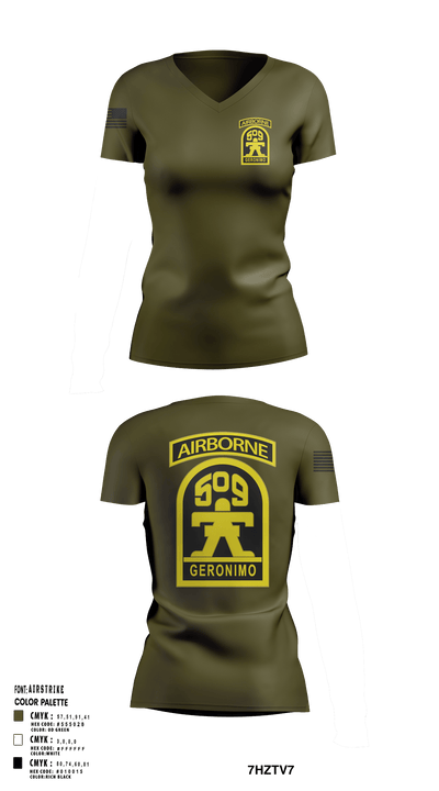 Geronimo 67603467 Women's Short Sleeve V-neck Shirt - 115