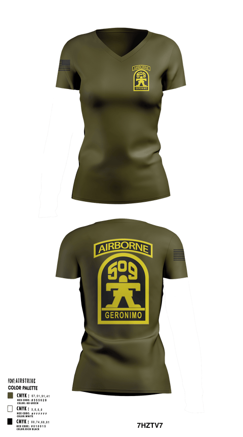 Womens Short Sleeve Vneck Shirt, Geronimo, Army, Teamtime, Team time, sublimation, custom sports apparel, team uniforms, spirit wear, spiritwear, sports uniforms, custom shirts, team store, custom team store, fundraiser sports, apparel fundraiser