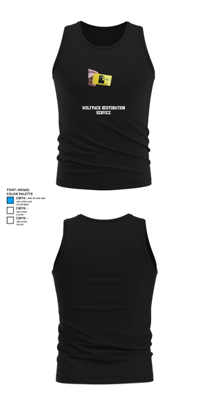 Tank Top, Wolfpack Restoration service, , Teamtime, Team time, sublimation, custom sports apparel, team uniforms, spirit wear, spiritwear, sports uniforms, custom shirts, team store, custom team store, fundraiser sports, apparel fundraiser