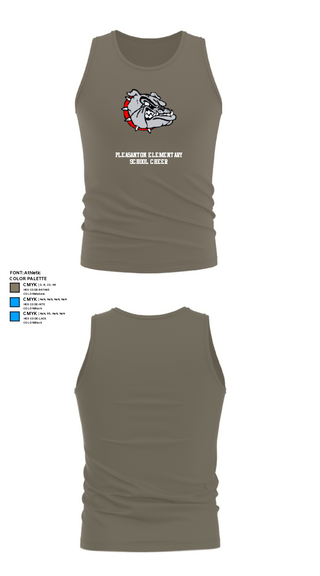 Tank Top, Pleasanton Elementary School Cheer, Cheer, Teamtime, Team time, sublimation, custom sports apparel, team uniforms, spirit wear, spiritwear, sports uniforms, custom shirts, team store, custom team store, fundraiser sports, apparel fundraiser