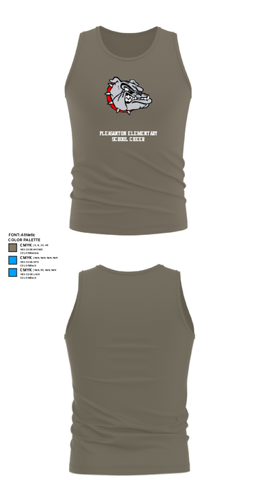 Pleasanton Elementary School Cheer 69415211 Tank Top - 35