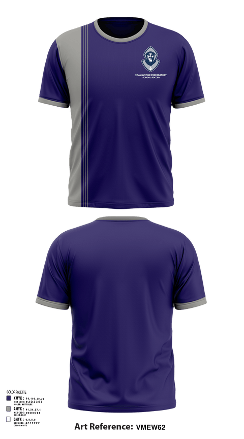 Short Sleeve Performance Shirt, St Augustine Preparatory School Soccer, Men's Soccer, Teamtime, Team time, sublimation, custom sports apparel, team uniforms, spirit wear, spiritwear, sports uniforms, custom shirts, team store, custom team store, fundraiser sports, apparel fundraiser