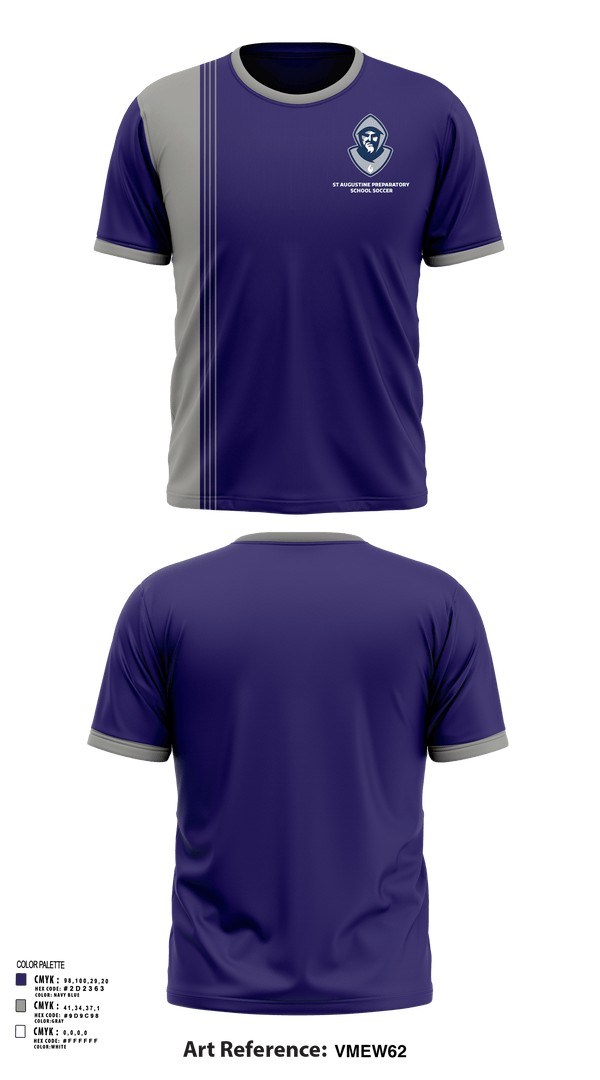 Short Sleeve Performance Shirt, St Augustine Preparatory School Soccer, Men's Soccer, Teamtime, Team time, sublimation, custom sports apparel, team uniforms, spirit wear, spiritwear, sports uniforms, custom shirts, team store, custom team store, fundraiser sports, apparel fundraiser