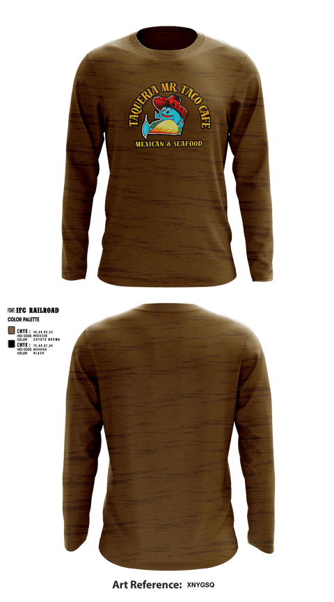 Long Sleeve Performance Shirt, Taqueria Mr Taco Cafe Mexican & Seafood, , Teamtime, Team time, sublimation, custom sports apparel, team uniforms, spirit wear, spiritwear, sports uniforms, custom shirts, team store, custom team store, fundraiser sports, apparel fundraiser