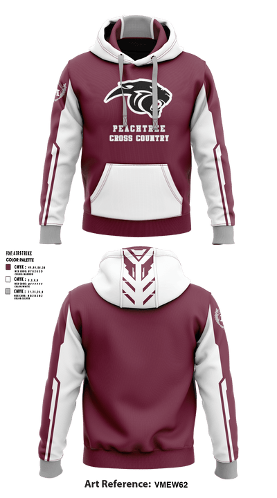 Peachtree Academy High School Cross Country 28694454 Hoodie - 1