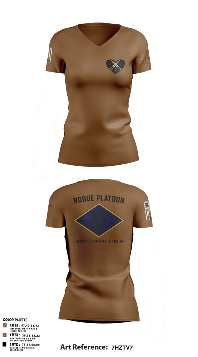 B. CO 2-502 75241297 Women's Short Sleeve V-neck Shirt - 2