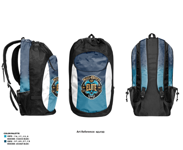 Gear Bag, KILLA BOYZ ELITEKILLA BOYZ ELITE, Men's Basketball, Teamtime, Team time, sublimation, custom sports apparel, team uniforms, spirit wear, spiritwear, sports uniforms, custom shirts, team store, custom team store, fundraiser sports, apparel fundraiser