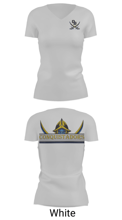 Conquistadors 47212461 Women's Short Sleeve V-neck Shirt - 7