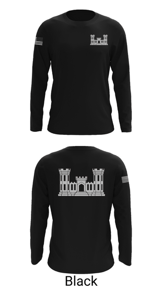 Long Sleeve Performance Shirt, 250TH ENGINEERING COMPANY, National Guard, Teamtime, Team time, sublimation, custom sports apparel, team uniforms, spirit wear, spiritwear, sports uniforms, custom shirts, team store, custom team store, fundraiser sports, apparel fundraiser