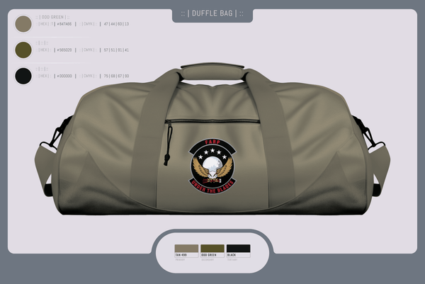 Duffle Bag, FARP, Air Force, Teamtime, Team time, sublimation, custom sports apparel, team uniforms, spirit wear, spiritwear, sports uniforms, custom shirts, team store, custom team store, fundraiser sports, apparel fundraiser