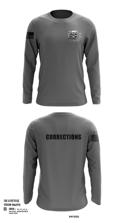 Corrections 76968575 Long Sleeve Performance Shirt - 150